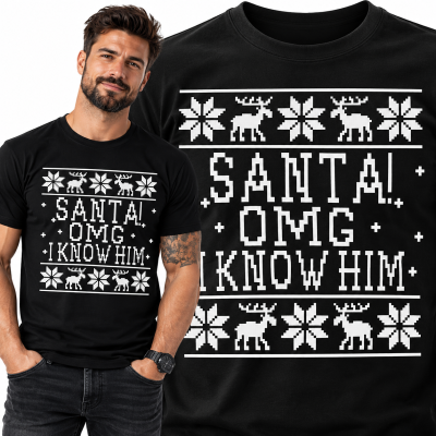 KOSZULKA ŚWIĄTECZNA SANTA OMG!